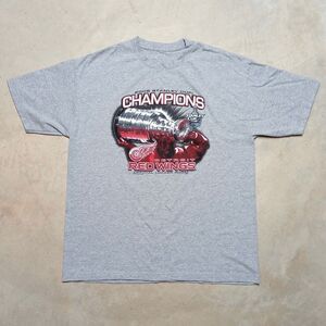 Detroit Red Wings 2008 NHL Stanley Cup Champions Hockey T-Shirt Mens Size XL